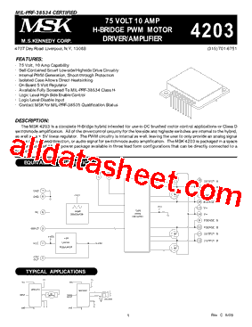 MSK4203EU型号图片