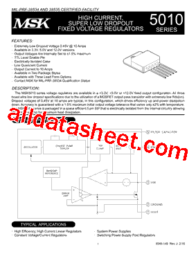 MSK5010-12BTD型号图片