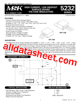 MSK5232-17型号图片