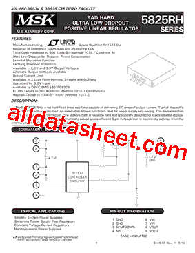 MSK5825-3.3KRH型号图片