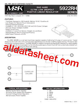 MSK5922-2.5型号图片