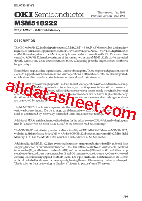 MSM518222-30JS型号图片