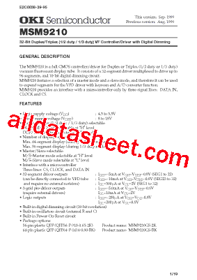 MSM9210型号图片