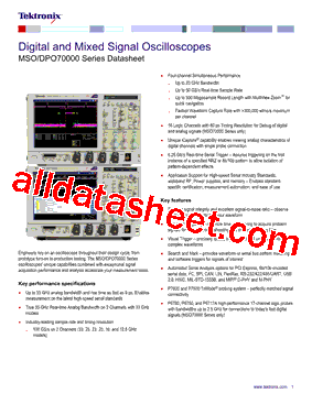 MSO70404C型号图片