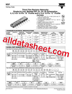 MSP06A011R00G型号图片