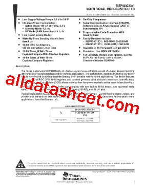 MSP430C1351IPM型号图片