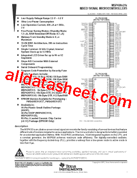 MSP430C314型号图片