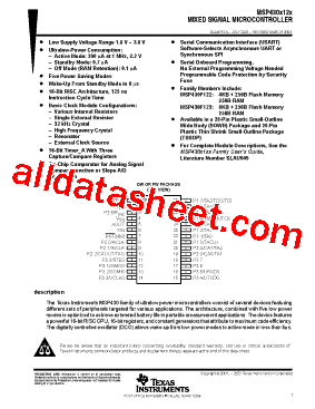 MSP430F1232IDW型号图片