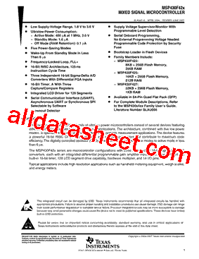 MSP430F423IPM型号图片