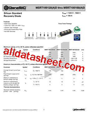 MSRT100140AD型号图片