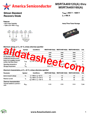 MSRTA400120型号图片