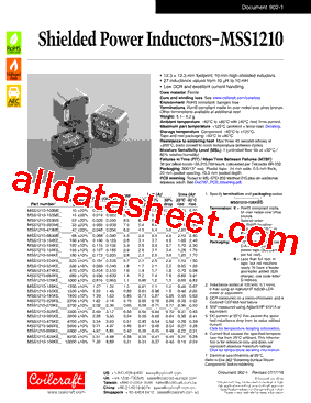 MSS1210-153MED型号图片