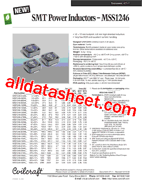 MSS1246-105KL型号图片