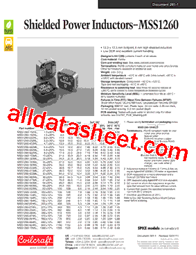 MSS1260-105KLB型号图片