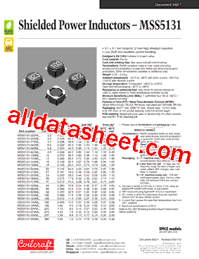 MSS5131-123MLC型号图片
