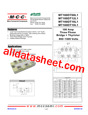 MT100DT16L1型号图片