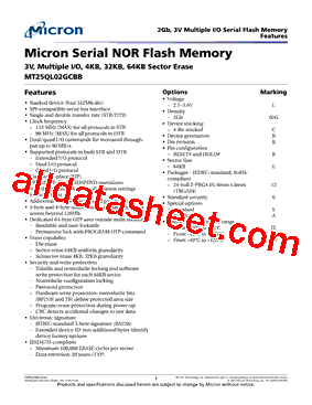 MT25QL01GABA1E5X-0SATES型号图片