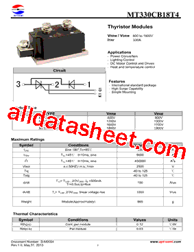 MT330CB08T4型号图片