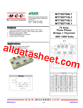 MT75DT16L1型号图片