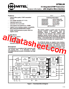 MT88L89AN1型号图片