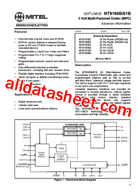 MT9160BN型号图片