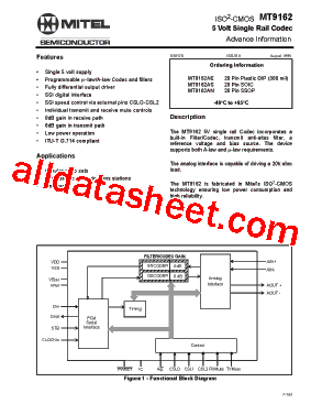 MT9162AS型号图片