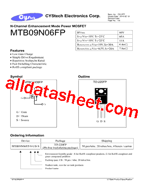 MTB09N06FP型号图片