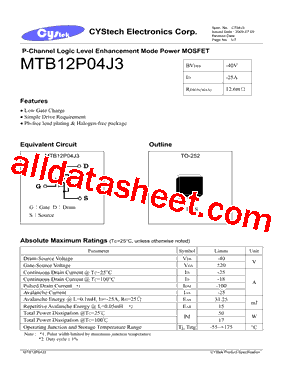 MTB12P04J3型号图片