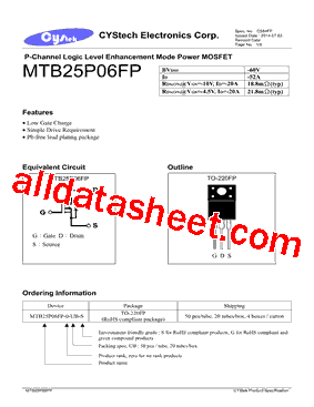 MTB25P06FP-0-UB-S型号图片