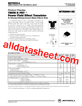 MTB29N15E型号图片