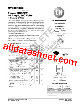 MTB40N10E型号图片
