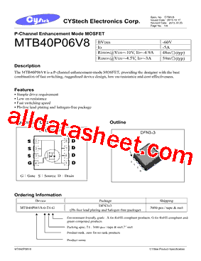 MTB40P06V8型号图片