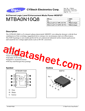 MTBA0N10Q8型号图片