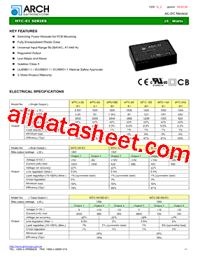 MTC-15D-E1型号图片