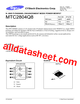 MTC2804Q8型号图片