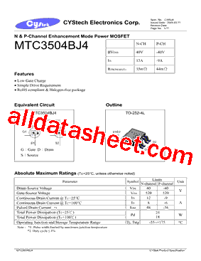 MTC3504BJ4型号图片