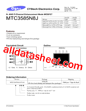 MTC3585N8J-0-T1-G型号图片