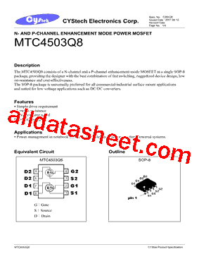 MTC4503Q8型号图片