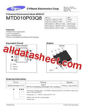 MTD010P03Q8-0-T3-G型号图片