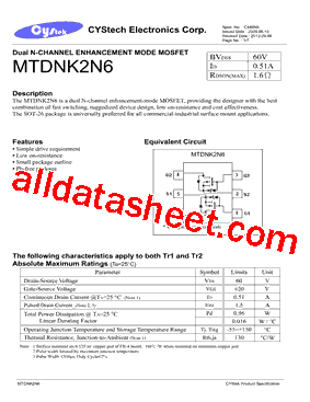 MTDNK2N6型号图片