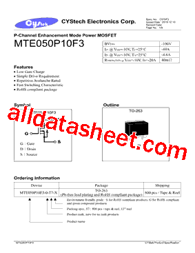 MTE050P10F3型号图片