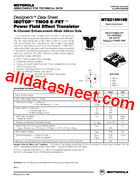 MTE215N10E型号图片