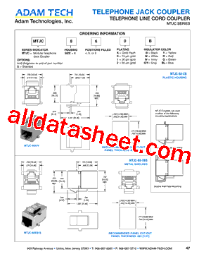 MTJC840BL型号图片