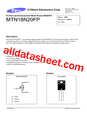 MTN18N20FP型号图片