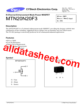 MTN20N20F3型号图片