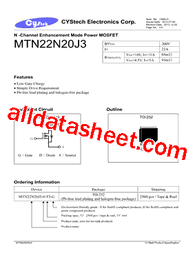 MTN22N20J3型号图片