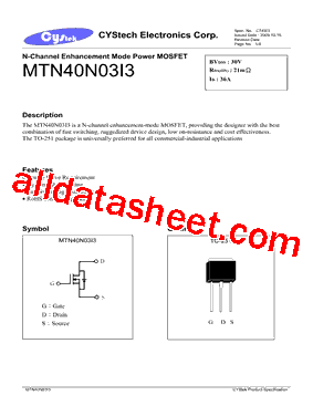 MTN40N03I3型号图片