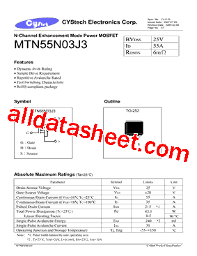 MTN55N03J3型号图片