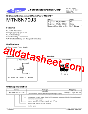 MTN6N70J3-0-T3-G型号图片