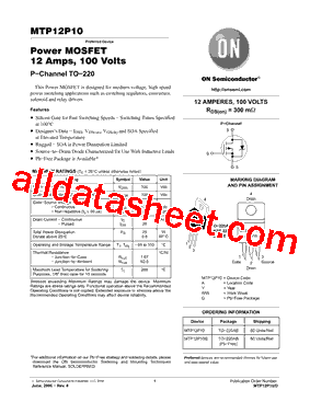 MTP12P10G型号图片